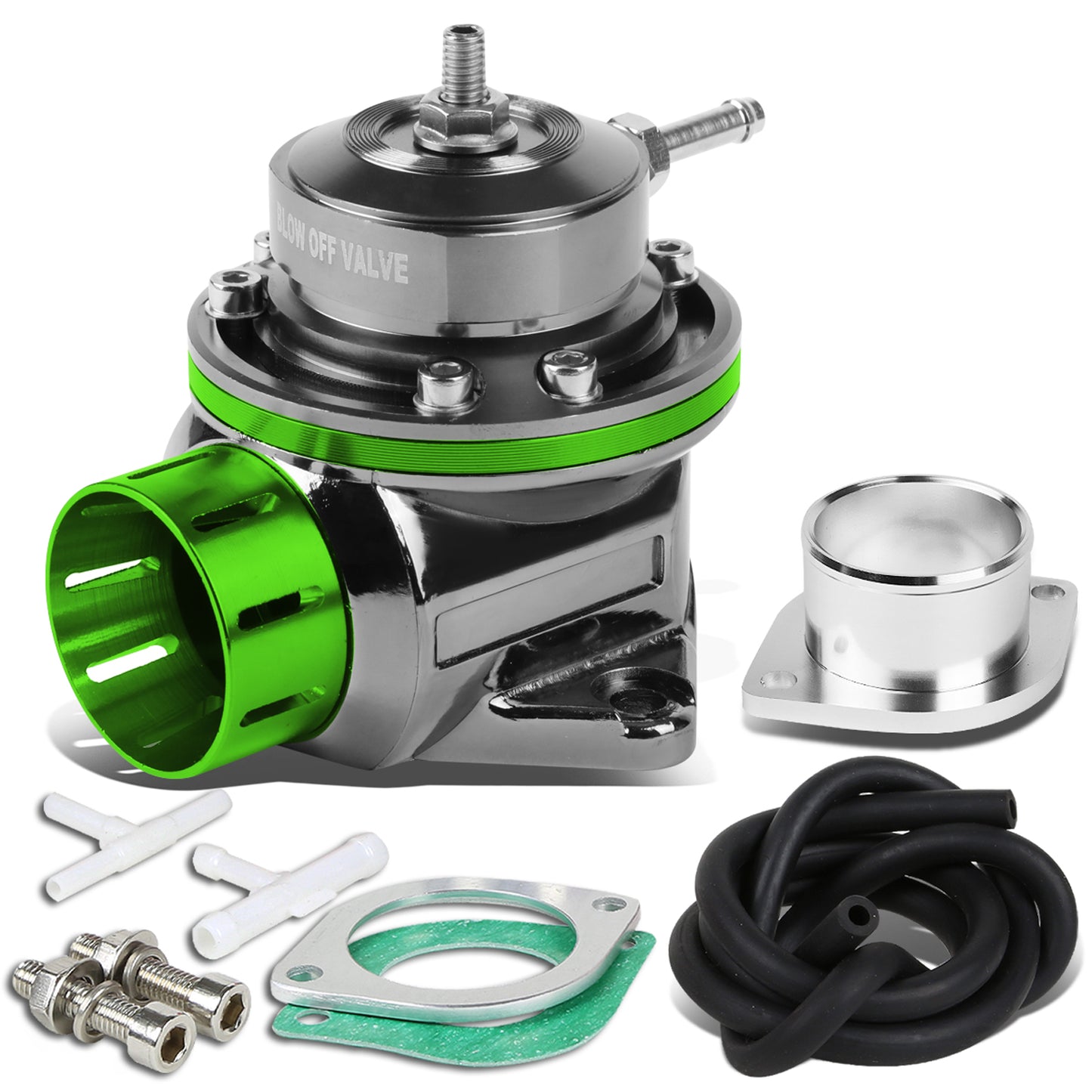 VALVULA DE ALIVIO BLOW OFF VALVE - TYPE-RS - W/ HORN - BLACK / GREEN