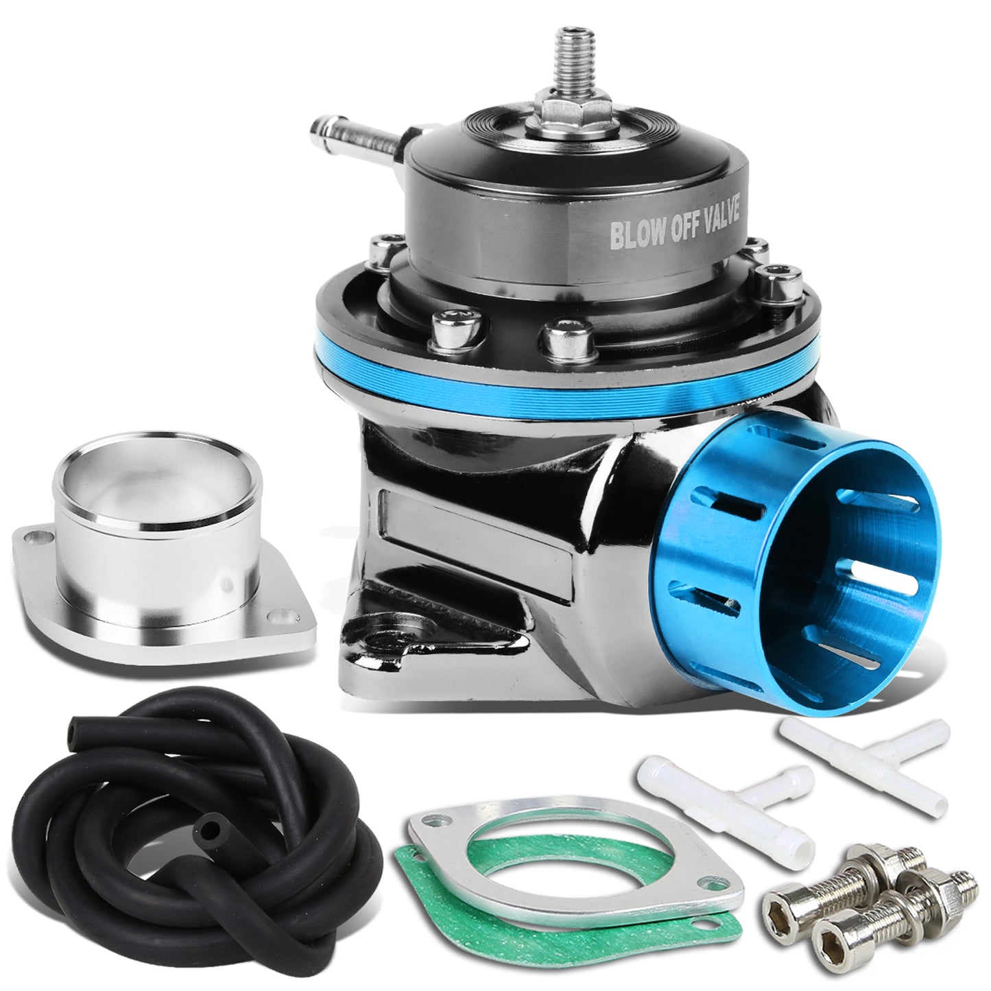 VALVULA DE ALIVIO BLOW OFF VALVE - TYPE-RS - W/ HORN - BLACK / LIGHT BLUE