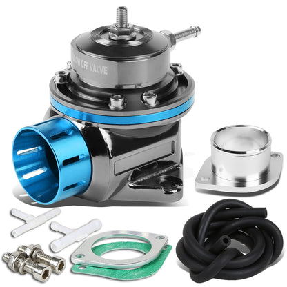 VALVULA DE ALIVIO BLOW OFF VALVE - TYPE-RS - W/ HORN - BLACK / LIGHT BLUE