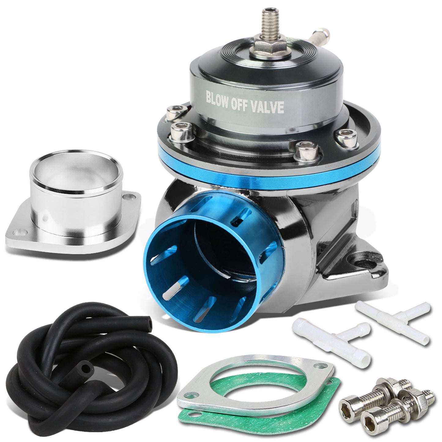 VALVULA DE ALIVIO BLOW OFF VALVE - TYPE-RS - W/ HORN - BLACK / LIGHT BLUE