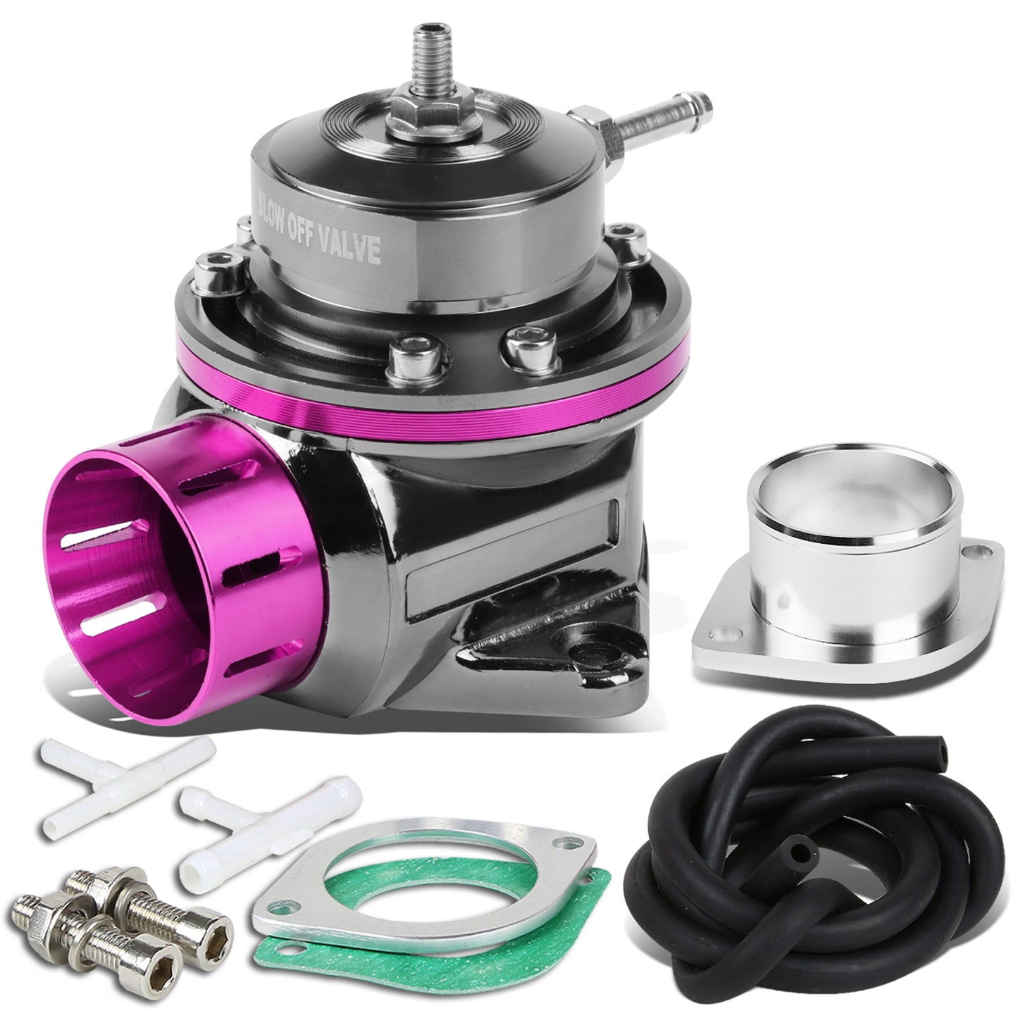 VALVULA DE ALIVIO BLOW OFF VALVE - TYPE-RS - W/ HORN - BLACK / PRUPLE