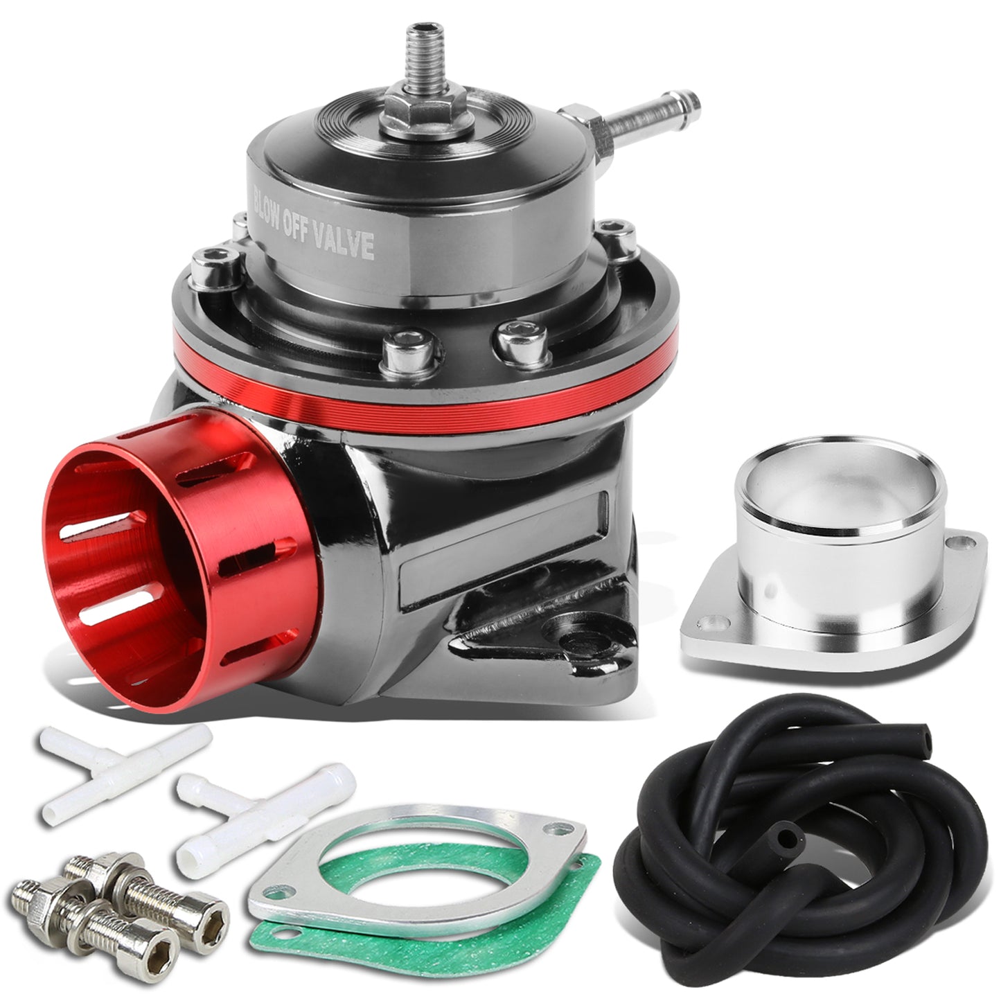 VALVULA DE ALIVIO BLOW OFF VALVE - TYPE-RS - W/ HORN - BLACK / RED