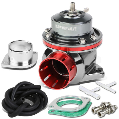 VALVULA DE ALIVIO BLOW OFF VALVE - TYPE-RS - W/ HORN - BLACK / RED