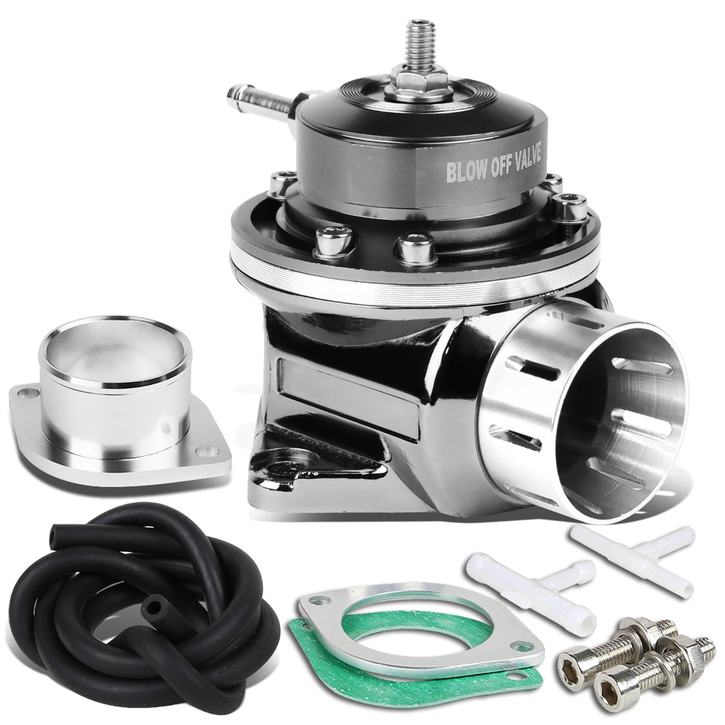 VALVULA DE ALIVIO BLOW OFF VALVE - TYPE-RS - W/ HORN - BLACK / SILVERPT-ZTL-8016