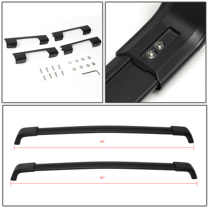 PORTAEQUIPAJE ROOF RACK CROSS BARS - ALUMINUM - 08-16 NISSAN X-TRAIL - BOLTS ONTO OEM ROOF RAILS ONLY