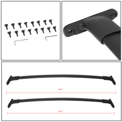 PORTAEQUIPAJE ROOF RACK CROSS BARS - ALUMINUM - 16-18 FORD EXPLORER - ONLY FITS OEM ROOF RAIL MODELS