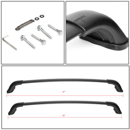 PORTAEQUIPAJE ROOF RACK CROSS BARS - ALUMINUM - 14-18 TOYOTA HIGHLANDER - FITS MODELS WITH ROOF RAILS ONLY