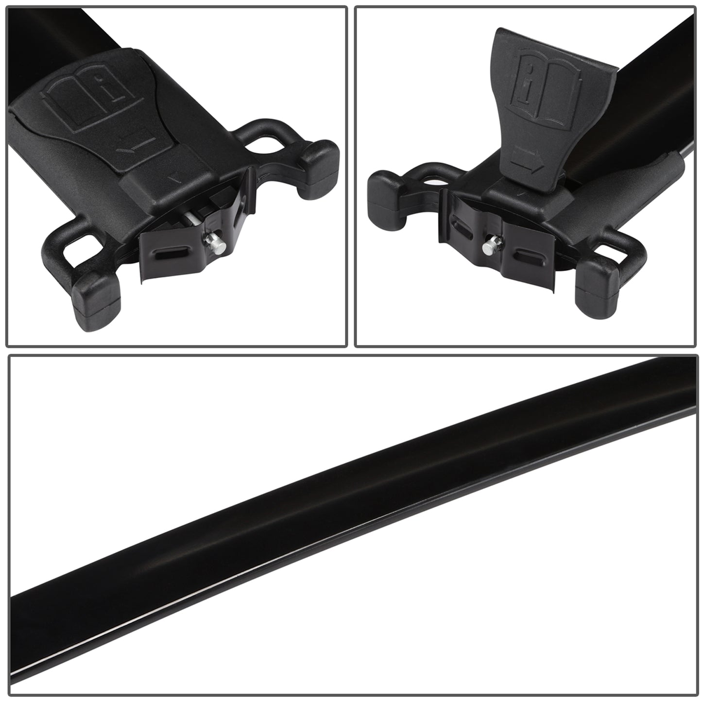 PORTAEQUIPAJE ROOF RACK CROSS BARS - ALUMINUM - 10-17 CHEVY EQUINOX - 10-17 GMC TERRAIN - ONLY FITS WITH OEM ROOF RAILS