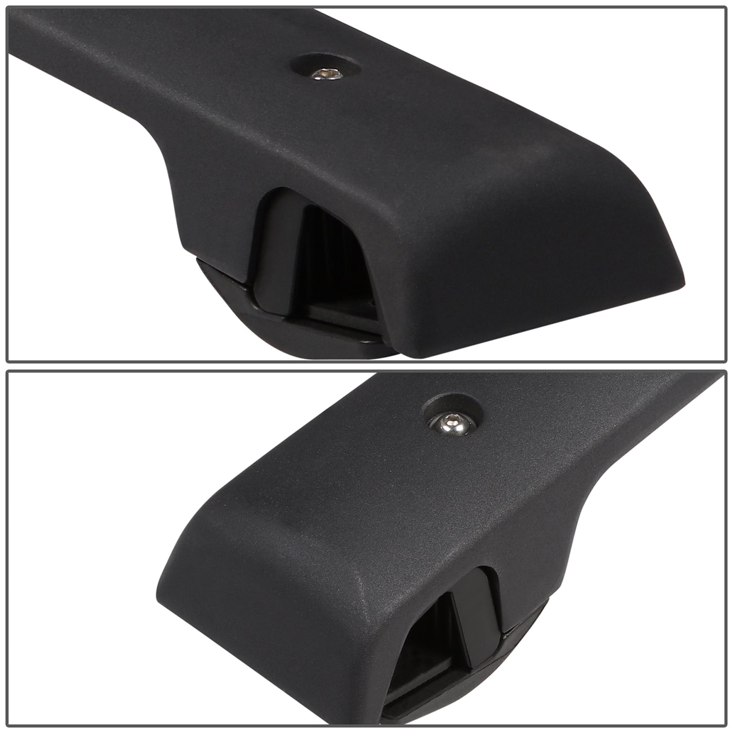 PORTAEQUIPAJE ROOF RACK CROSS BARS - ALUMINUM - 14-21 SUBARU FORESTER / 13-21 SUBARU CROSSTREK - WILL NOT FIT HYBRID MODELS / 12-21 SUBARU IMPREZA 5-DR HATCHBACK - MOUNTS ONTO OEM ROOF RAILS ONLY - CROSSTREK / IMPREZA MODELS MAY REQUIRE REMOVING RUBBER