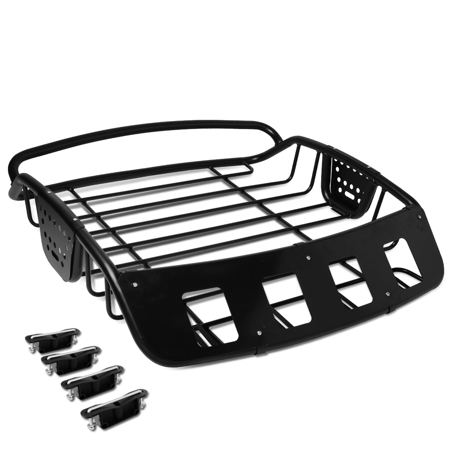PORTAEQUIPAJE CARGO BASKET - UNIVERSAL - 39X38.5X8 - POWDERCOATED - BLACK