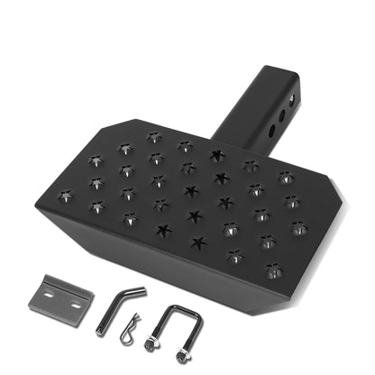 ESCALON TRASERO 12" W X 6.5" L - FITS VEHICLES WITH 2" TRAILER HITCH - BLACK