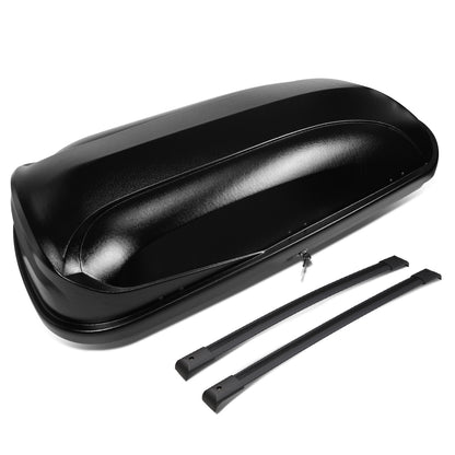 PORTAEQUIPAJE ROOF RACK CROSS BARS + CARGO ROOF BOX - 03-08 HONDA PILOT - MOUNTS ONTO OEM ROOF RAILS ONLY - BLACK