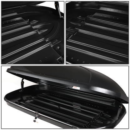 PORTAEQUIPAJE ROOF RACK CROSS BARS + CARGO ROOF BOX - 03-08 HONDA PILOT - MOUNTS ONTO OEM ROOF RAILS ONLY - BLACK