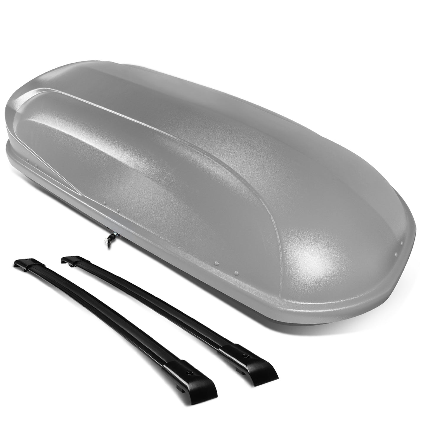 PORTAEQUIPAJE ROOF RACK CROSS BARS + CARGO ROOF BOX - 05-10 HONDA ODYSSEY - MOUNTS ONTO OEM ROOF RAILS ONLY - GRAY
