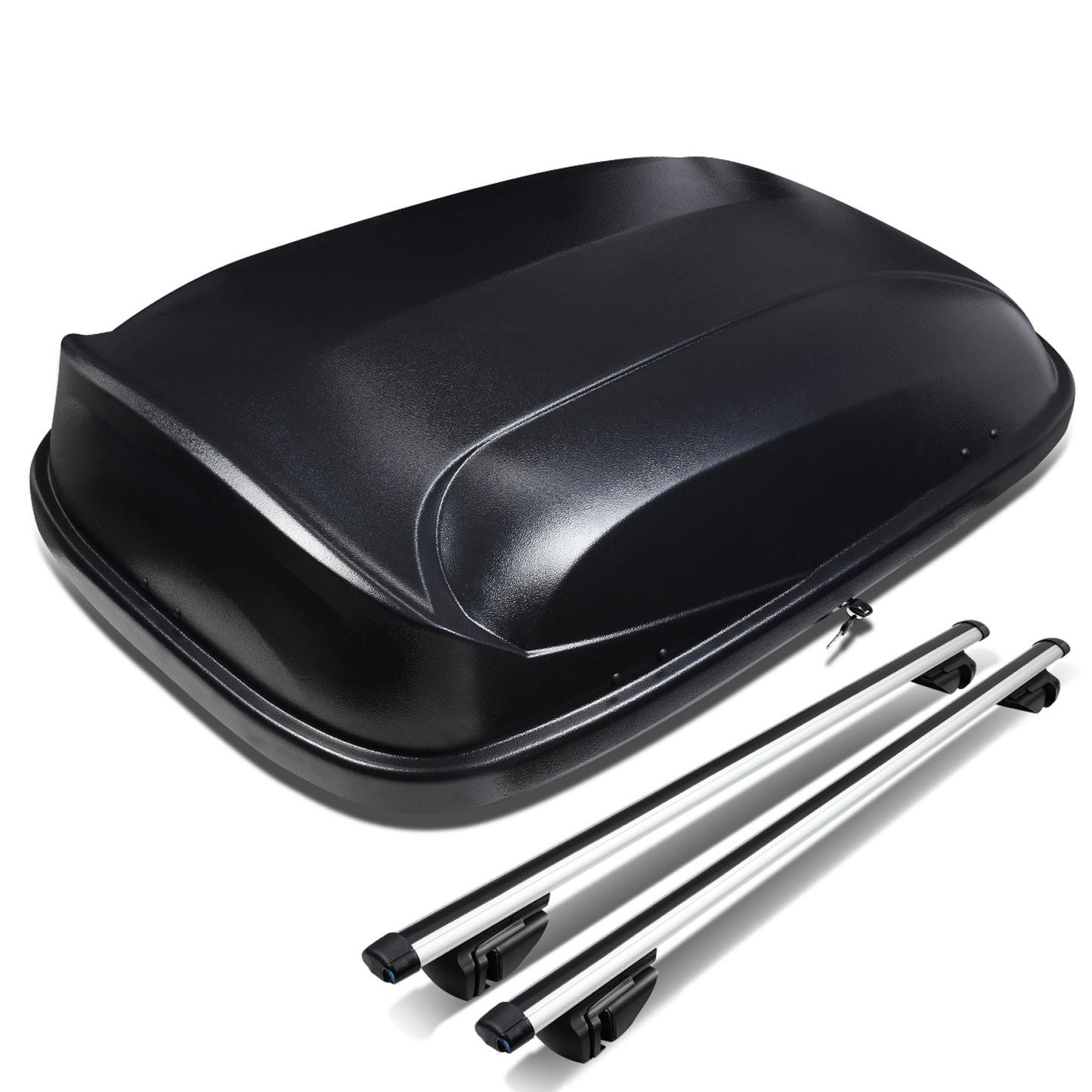 PORTAEQUIPAJE ROOF RACK CROSS BARS + CARGO ROOF BOX - 120CM - BLACK