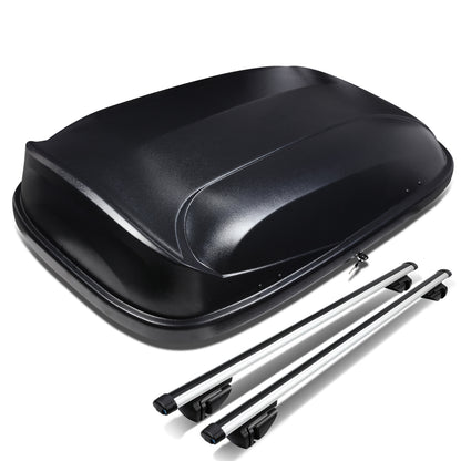 PORTAEQUIPAJE ROOF RACK CROSS BARS + CARGO ROOF BOX - 120CM - BLACK