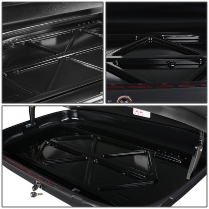 PORTAEQUIPAJE ROOF RACK CROSS BARS + CARGO ROOF BOX - 120CM - BLACK