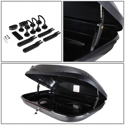 PORTAEQUIPAJE ROOF RACK CROSS BARS + CARGO ROOF BOX - 120CM - BLACK