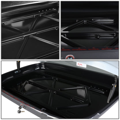 PORTAEQUIPAJE ROOF RACK CROSS BARS + CARGO ROOF BOX - 120CM - GRAY