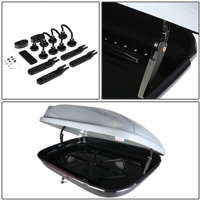PORTAEQUIPAJE ROOF RACK CROSS BARS + CARGO ROOF BOX - 120CM - GRAY