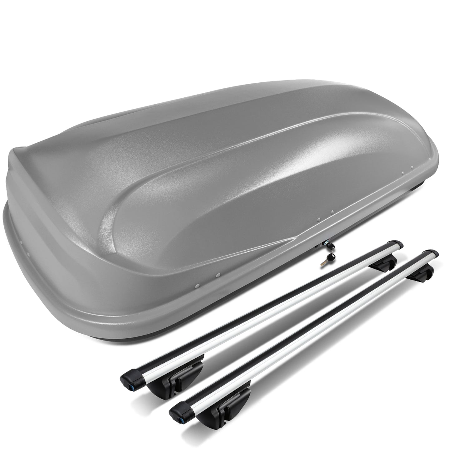 PORTAEQUIPAJE ROOF RACK CROSS BARS + CARGO ROOF BOX - 135CM - GRAY