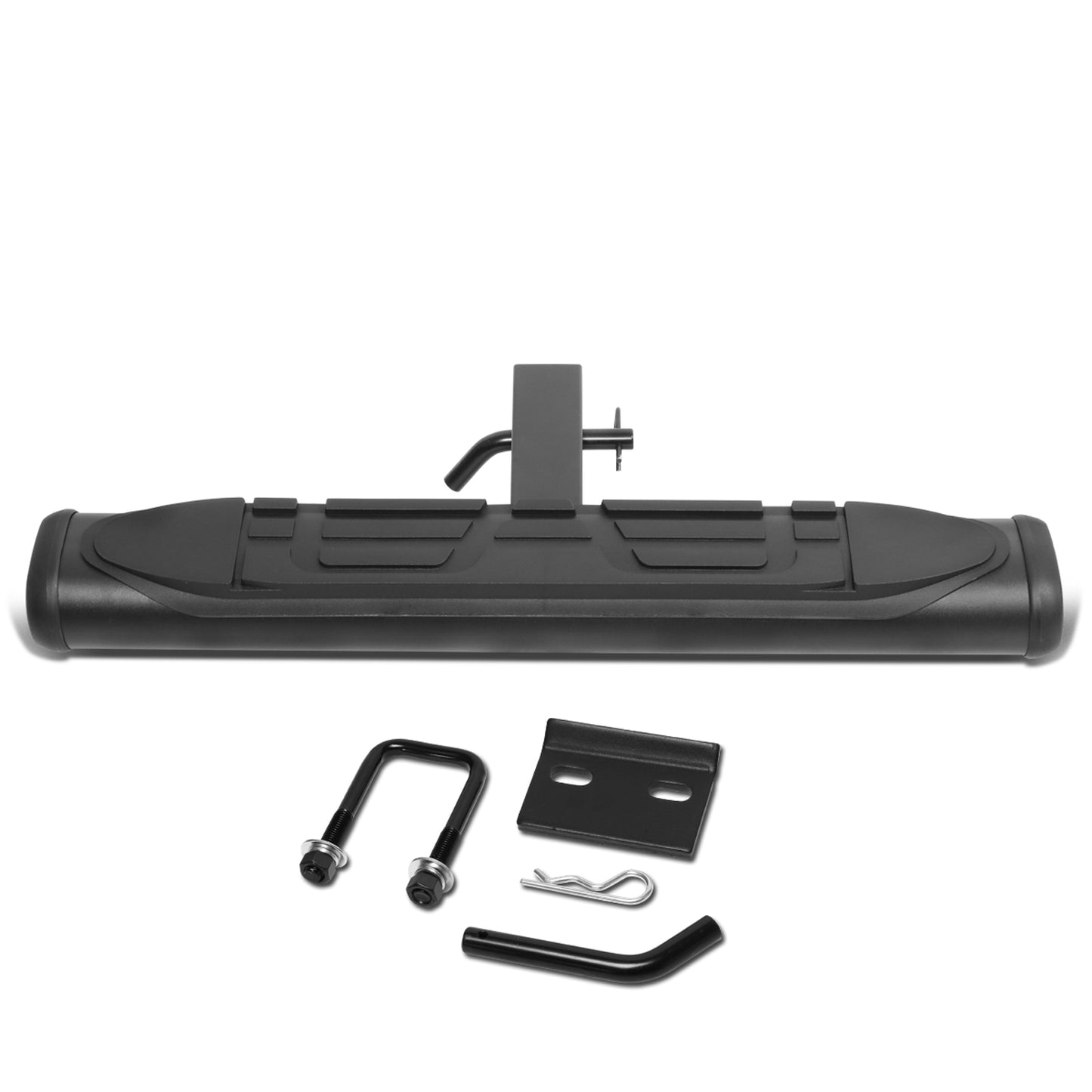 ESCALON TRASERO UNIVERSAL - 26" W X 4" OD - FITS VEHICLES WITH 2" TRAILER HITCH - BLACK