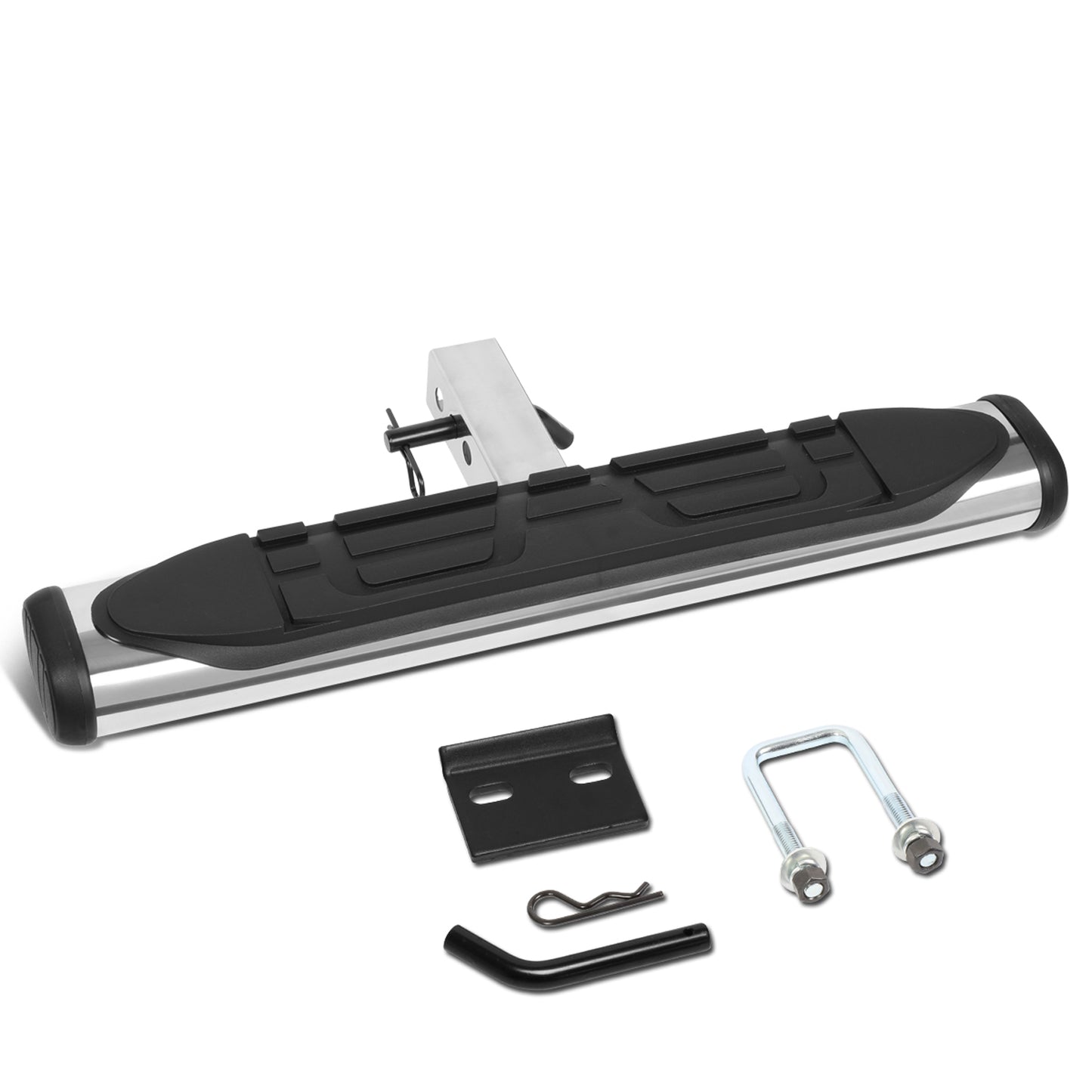 ESCALON TRASERO UNIVERSAL - 26" W X 4" L - FITS VEHICLES WITH 2" TRAILER HITCH - SILVER