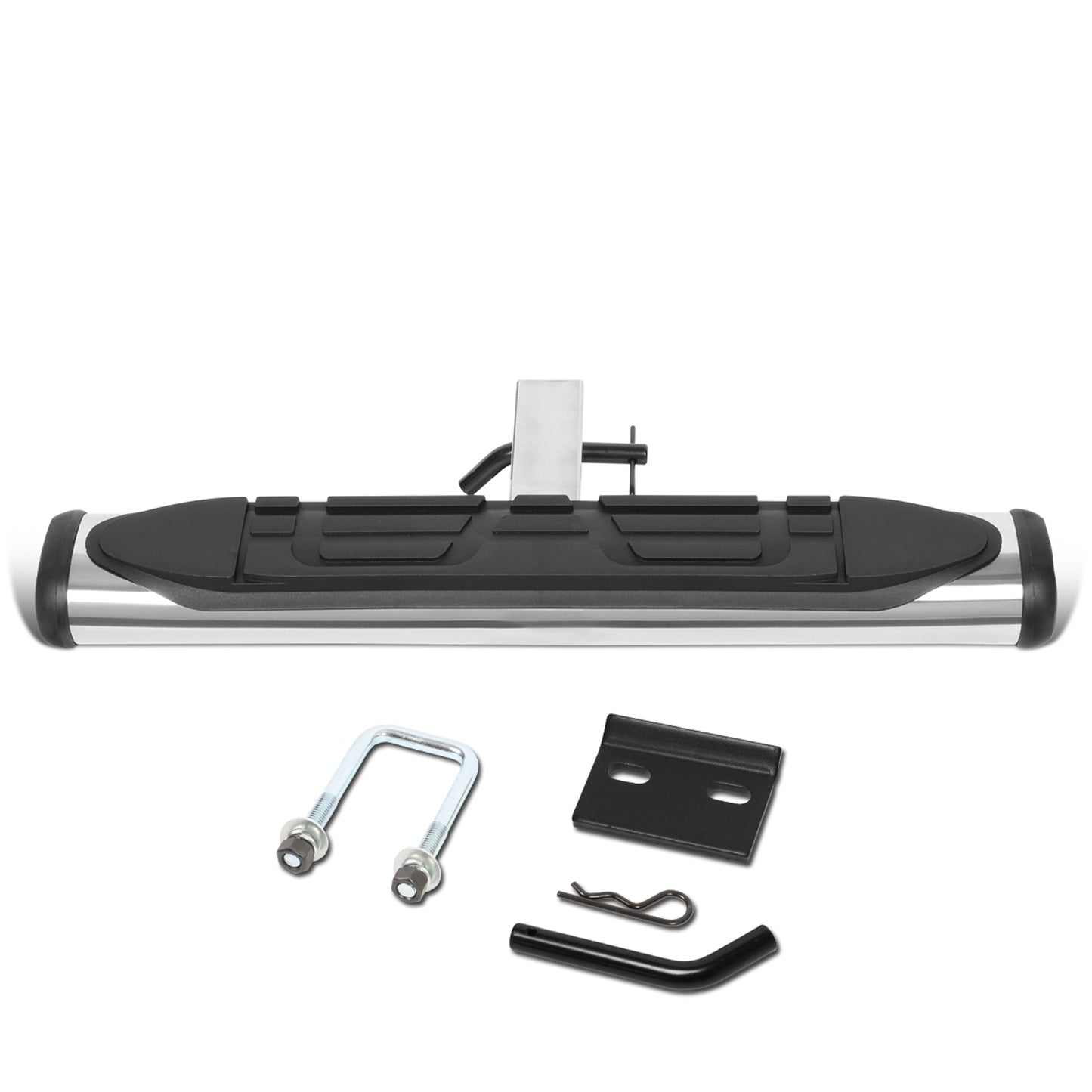 ESCALON TRASERO UNIVERSAL - 26" W X 4" L - FITS VEHICLES WITH 2" TRAILER HITCH - SILVER