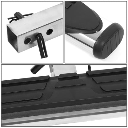 ESCALON TRASERO UNIVERSAL - 26" W X 4" L - FITS VEHICLES WITH 2" TRAILER HITCH - SILVER