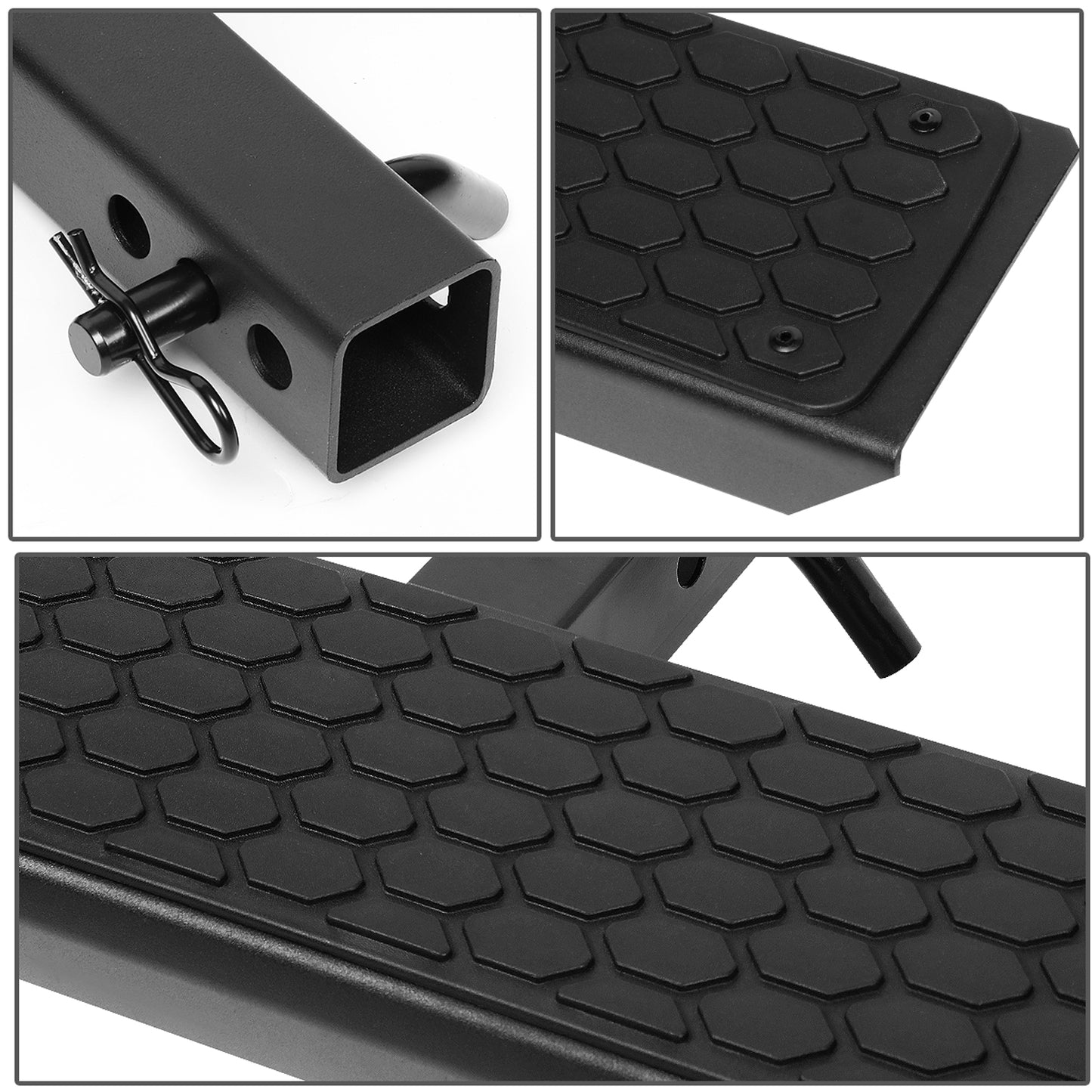 ESCALON TRASERO UNIVERSAL - 26" W X 5" L - FITS VEHICLES WITH 2" TRAILER HITCH - BLACK