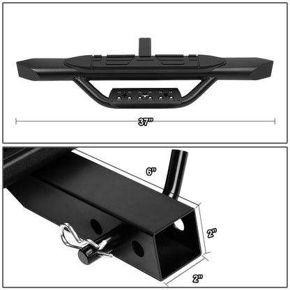 ESCALON TRASERO UNIVERSAL - 36.5" W X 3.75" OD - FITS VEHICLES WITH 2" TRAILER HITCH - BLACK
