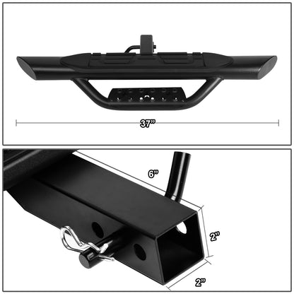 ESCALON TRASERO 36.5" W X 3.75" OD - OVAL - FITS VEHICLES WITH 2" TRAILER HITCH - BLACK
