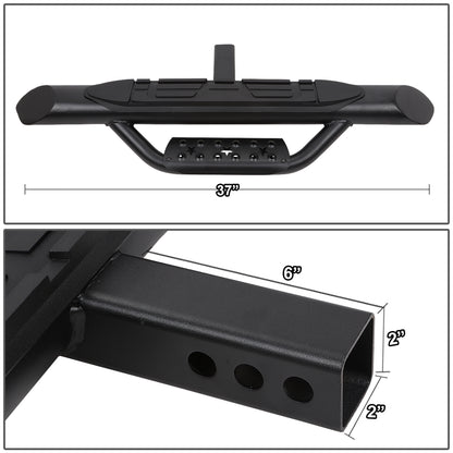 ESCALON TRASERO 36.5" W X 3.75" OD - FITS VEHICLES WITH 2" TRAILER HITCH - BLACK