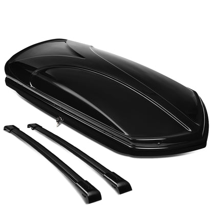 PORTAEQUIPAJE ROOF RACK CROSS BARS + CARGO ROOF BOX - 05-10 HONDA ODYSSEY - ONLY FITS WITH OEM ROOF RAILS - BLACK