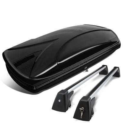 PORTAEQUIPAJE ROOF RACK CROSS BARS + CARGO ROOF BOX - 10-15 BMW X1 - MOUNTS ONTO OEM ROOF RAILS ONLY - BLACK