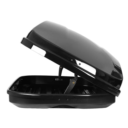 PORTAEQUIPAJE ROOF RACK CROSS BARS + CARGO ROOF BOX - UNIVERSAL - 120CM - ATTACHES TO VEHICLES WITH ROOF RAILS ONLY - BLACK
