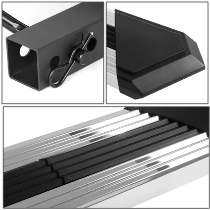 ESCALON TRASERO STAINLESS STEEL - 35" L X 6.25" W - FITS VEHICLES WITH 2" TOW HITCH RECEIVER - CHROME / RED