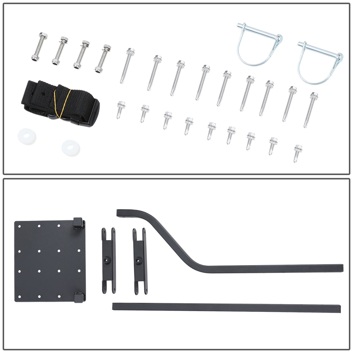 PORTAEQUIPAJE TAILGATE LADDERS - UNIVERSAL - FOLDABLE - HEAVY DUTY STEEL - POWDERCOATED BLACK