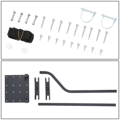 PORTAEQUIPAJE TAILGATE LADDERS - UNIVERSAL - FOLDABLE - HEAVY DUTY STEEL - POWDERCOATED BLACK