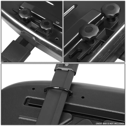 PORTAEQUIPAJE ROOF RACK CARGO ROOF BOX - UNIVERSAL - 139CM - 360L - 110 LBS - ATTACHES TO VEHICLES WITH CROSS BARS ONLY - TEXTURE BLACK