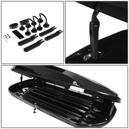 PORTAEQUIPAJE ROOF BOX - 480L 79INCH LENGTH - GLOSSY SMOOTH BLACK