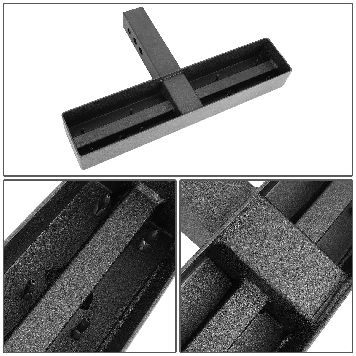 ESCALON TRASERO FITS VEHICLES WITH 2" HITCH RECEIVER - BLACK