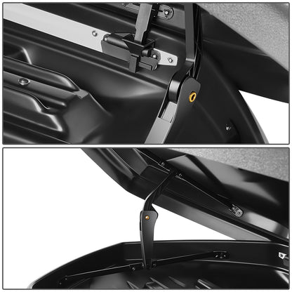 PORTAEQUIPAJE ROOF BOX - FITS VEHICLES WITH CROSS BARS - 420L 72INCH LENGTH - MATT BLACK