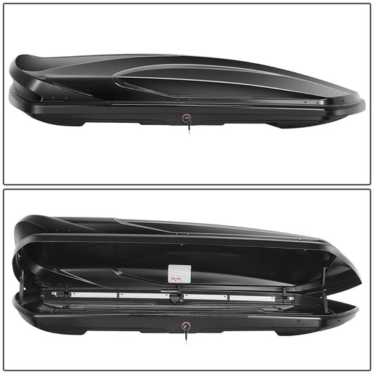 PORTAEQUIPAJE ROOF BOX - FITS VEHICLES WITH CROSS BARS - 420L 72INCH LENGTH - GLOSSY SMOOTH BLACK
