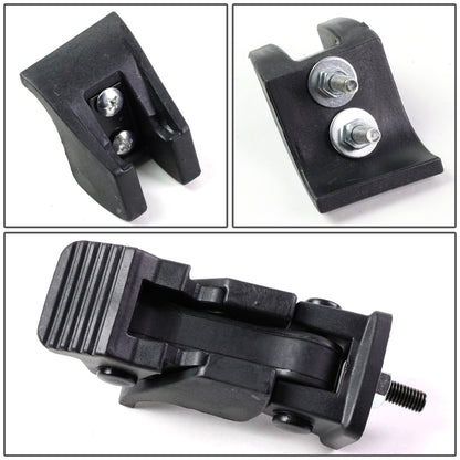 PORTAEUIPAJE HOOD LATCH LOCK - 07-17 JEEP WRANGLER - PAIR - MATTE BLACK