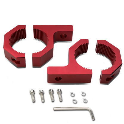 FAROS DE NIEBLA UNIVERSAL - 2" OD TUBE - ALUMINUM - RED