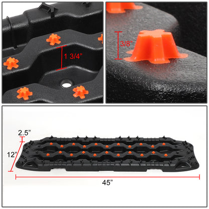 ACCESORIOS ANTI-SKID - PAIR - BLACK / ORANGE