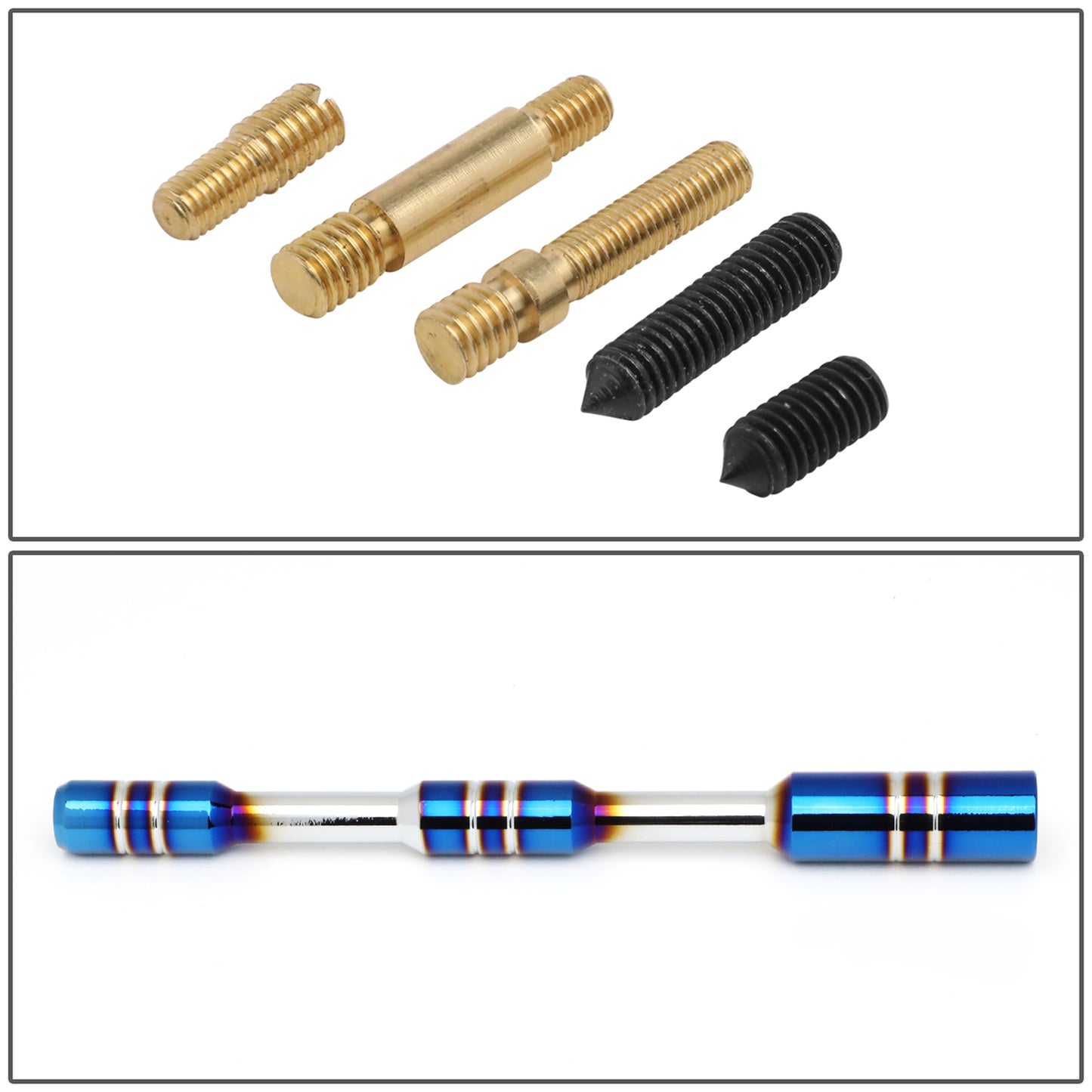 ACCESORIOS UNIVERSAL - 130MM / 10MM - SILVER / BURNT TITANIUM