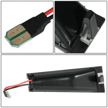 ACCESORIOS 08-10 CADILLAC CTS SEDAN - ABS PLASTIC HOUSING / POLYCARBONATE LENS - BLACK / CLEAR