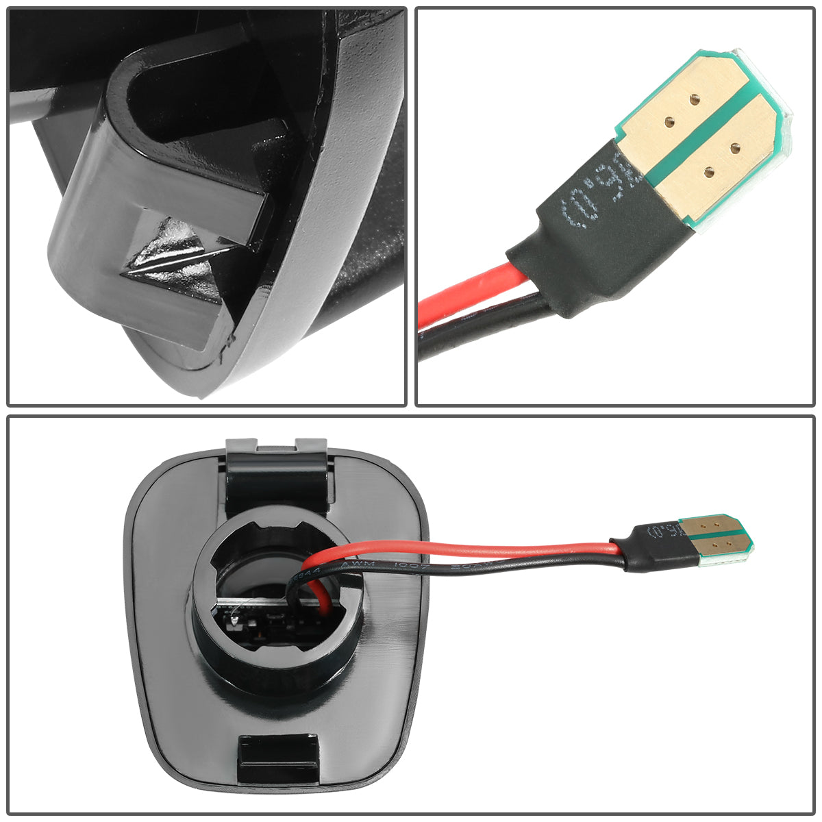 ACCESORIOS 07-15 NISSAN TITAN/07-15 NISSAN XTERRA/08-15 NISSAN ARMADA/07-19 NISSAN FRONTIER - ABS PLASTIC HOUSING / POLYCARBONATE LENS - BLACK / CLEAR